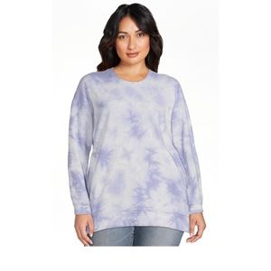Tie dye side zip sweatshirt